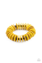 Load image into Gallery viewer, Paparazzi&#39;s Caribbean Reefs - Yellow Wood bracelet
