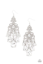 Load image into Gallery viewer, Paparazzi&#39;s Queen Of All Things Sparkly - White earrings
