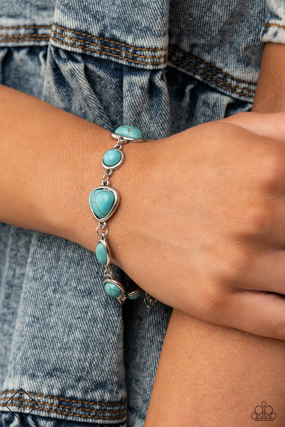 Paparazzi's Eco-Friendly Fashionista - Blue bracelet (Fashion Fix)