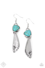 Load image into Gallery viewer, Paparazzi&#39;s Going-Green Goddess - Blue earrings (Fashion Fix)
