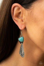 Load image into Gallery viewer, Paparazzi&#39;s Going-Green Goddess - Blue earrings (Fashion Fix)
