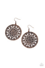 Load image into Gallery viewer, Paparazzi&#39;s Make A MANDALA Out of You - Copper hoop earrings
