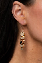 Load image into Gallery viewer, Paparazzi&#39;s Hear Me Shimmer - Gold earrings
