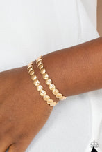 Load image into Gallery viewer, Paparazzi&#39;s On The Spot Shimmer - Gold bracelet
