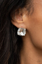 Load image into Gallery viewer, Paparazzi&#39;s Royalty High - White post earrings
