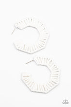 Load image into Gallery viewer, Paparazzi&#39;s Fabulously Fiesta - White hoop earrings
