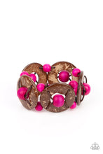 Load image into Gallery viewer, Paparazzi&#39;s Island Adventure - Pink Wood bracelet
