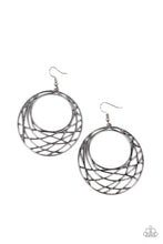 Load image into Gallery viewer, Paparazzi&#39;s Urban LineUp - Black Hoop earrings
