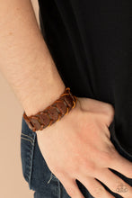 Load image into Gallery viewer, Paparazzi&#39;s Knocked For a Loop - Brown Urban Men bracelet
