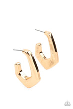 Load image into Gallery viewer, Paparazzi&#39;s On The Hook - Gold hoop earrings
