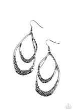Load image into Gallery viewer, Paparazzi&#39;s Beyond Your GLEAMS - Black earrings
