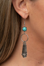 Load image into Gallery viewer, Paparazzi&#39;s Prana Paradise - Blue earrings
