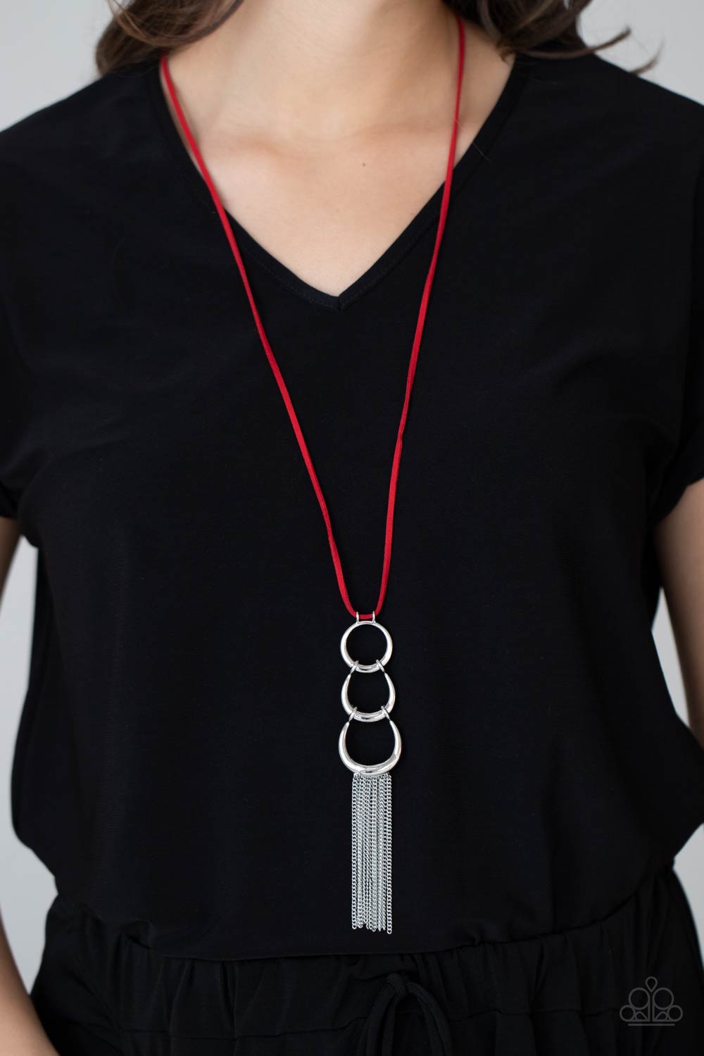 Paparazzi's Industrial Conquest - Red Urban necklace