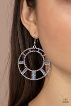 Load image into Gallery viewer, Paparazzi&#39;s Fleek Fortress - Blue hoop earrings
