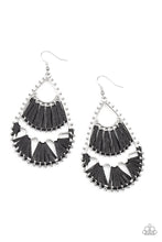 Load image into Gallery viewer, Paparazzi&#39;s Samba Scene - Black earrings
