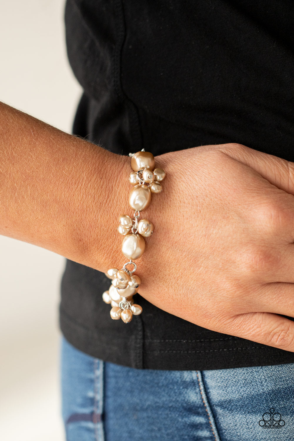 Paparazzi's Imperfectly Perfect - Brown Pearl bracelet