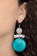 Load image into Gallery viewer, Paparazzi&#39;s Diva Of My Domain - Blue Wood earrings
