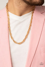 Load image into Gallery viewer, Paparazzi&#39;s Extra Entrepreneur - Men Gold necklace
