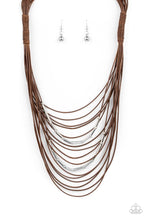 Load image into Gallery viewer, Paparazzi&#39;s Nice CORD-ination - Brown Urban necklace
