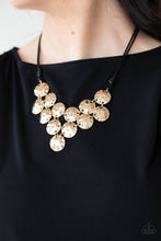 Load image into Gallery viewer, Paparazzi&#39;s Token Treasure - Gold Urban necklace
