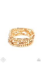 Load image into Gallery viewer, Paparazzi&#39;s Metro Materials - Gold bracelet (Fashion Fix)
