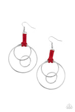 Load image into Gallery viewer, Paparazzi&#39;s Fearless Fusion - Red earrings
