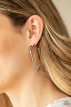 Load image into Gallery viewer, Paparazzi&#39;s Material Girl Magic - Silver hoop earrings
