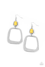 Load image into Gallery viewer, Paparazzi&#39;s Material Girl Mod - Yellow Hoop earrings
