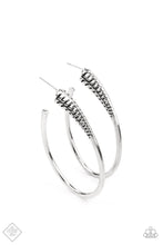 Load image into Gallery viewer, Paparazzi&#39;s Fully Loaded - Silver hoop earrings (Fashion Fix)
