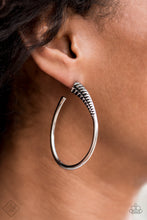 Load image into Gallery viewer, Paparazzi&#39;s Fully Loaded - Silver hoop earrings (Fashion Fix)
