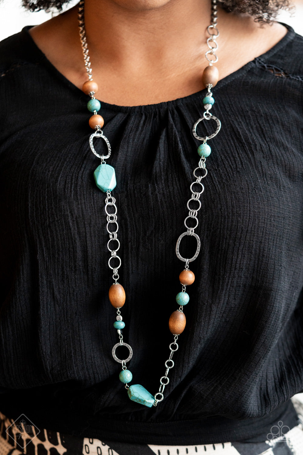 Paparazzi's Prairie Reserve - Blue necklace (Fashion Fix)