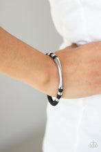 Load image into Gallery viewer, Paparazzi&#39;s Grounded In Grit - Black Urban Men bracelet
