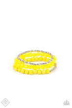 Load image into Gallery viewer, Paparazzi&#39;s Vacay Vagabond - Yellow bracelet (Fashion Fix)
