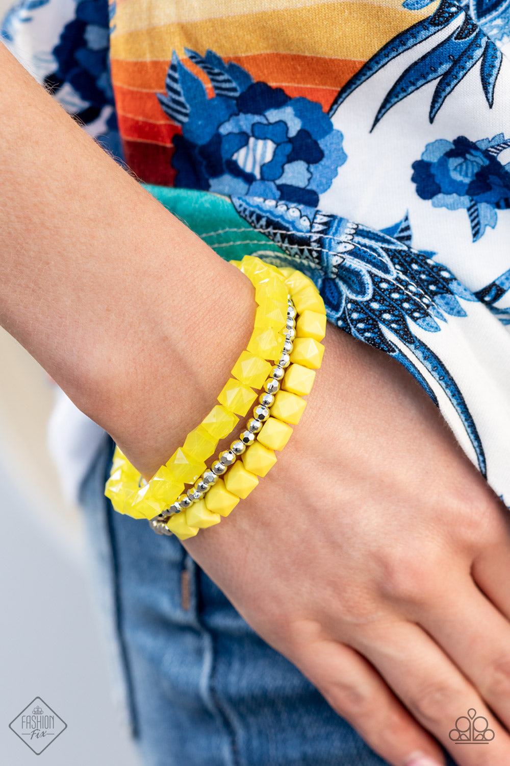 Paparazzi's Vacay Vagabond - Yellow bracelet (Fashion Fix)
