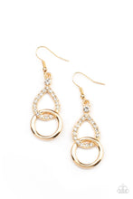 Load image into Gallery viewer, Paparazzi&#39;s Red Carpet Couture - Gold earrings
