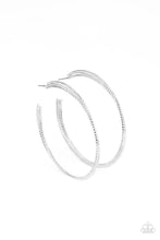 Load image into Gallery viewer, Paparazzi&#39;s Candescent Curves - Silver hoop earrings
