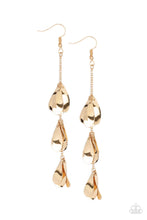 Load image into Gallery viewer, Paparazzi&#39;s Arrival CHIME - Gold earrings
