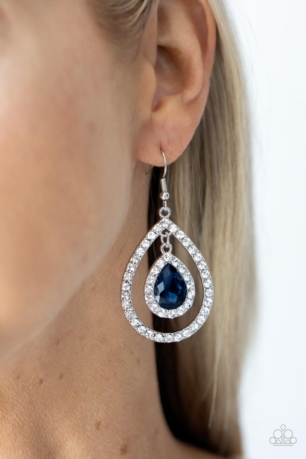 Paparazzi's Blushing Bride - Blue earrings