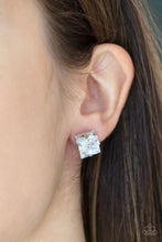 Load image into Gallery viewer, Paparazzi&#39;s Time Square Timeless - White post earrings
