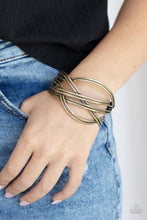 Load image into Gallery viewer, Paparazzi&#39;s Hautely Hammered - Brass bracelet
