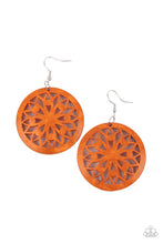 Load image into Gallery viewer, Paparazzi&#39;s Ocean Canopy - Orange Wood earrings
