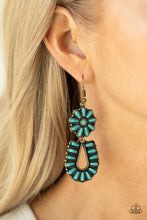 Load image into Gallery viewer, Paparazzi&#39;s Badlands Eden - Brass earrings
