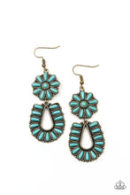 Load image into Gallery viewer, Paparazzi&#39;s Badlands Eden - Brass earrings
