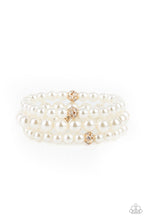 Load image into Gallery viewer, Paparazzi&#39;s Here Comes the Heiress - Gold Pearl bracelet
