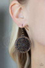 Load image into Gallery viewer, Paparazzi&#39;s Bollywood Ballroom - Copper earrings
