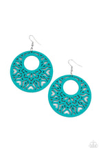 Load image into Gallery viewer, Paparazzi&#39;s Tropical Reef - Blue Wood earrings
