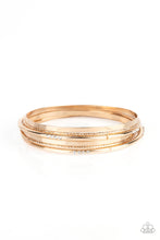 Load image into Gallery viewer, Paparazzi&#39;s Lock, STACK, and Barrel - Gold bracelet
