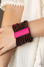 Load image into Gallery viewer, Paparazzi&#39;s Tropical Trendsetter - Pink Wood bracelet
