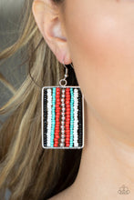 Load image into Gallery viewer, Paparazzi&#39;s Beadwork Wonder - Red Seed Bead earrings
