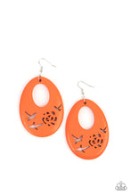 Load image into Gallery viewer, Paparazzi&#39;s Home TWEET Home - Orange Wood earrings
